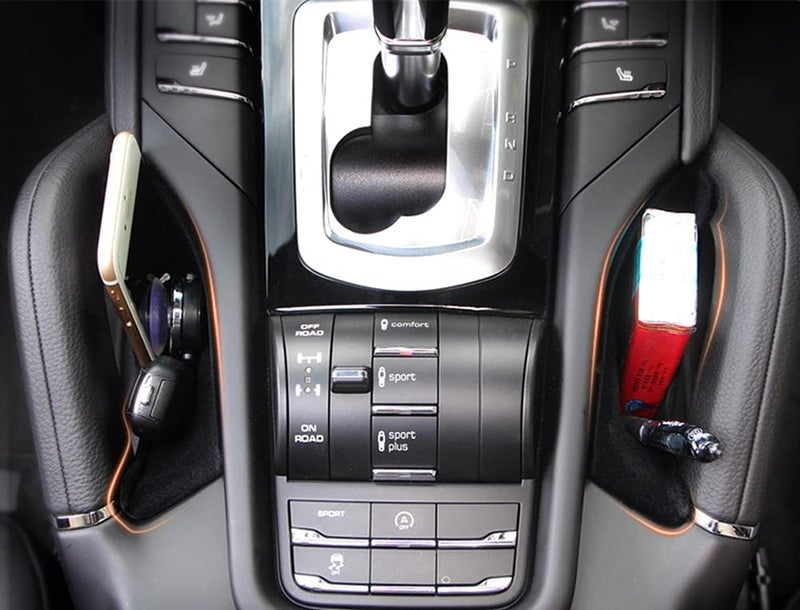 Salusy Interior Car Center Console Seat Side Storage Box Holder Organizer Compatible for Porsche Cayenne 2011-2018 - Image 2
